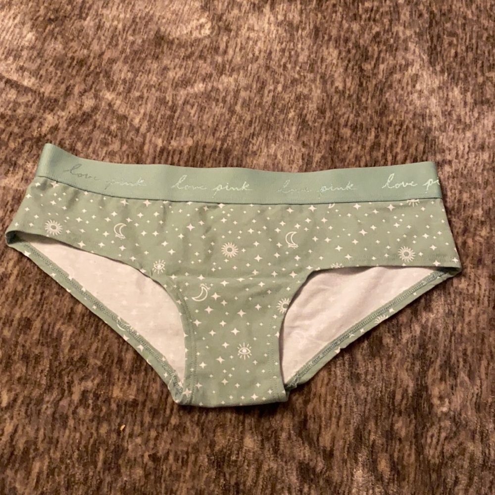 Victoria’s Secret Pink Sun Star Moon Panty Logo Hipster‎